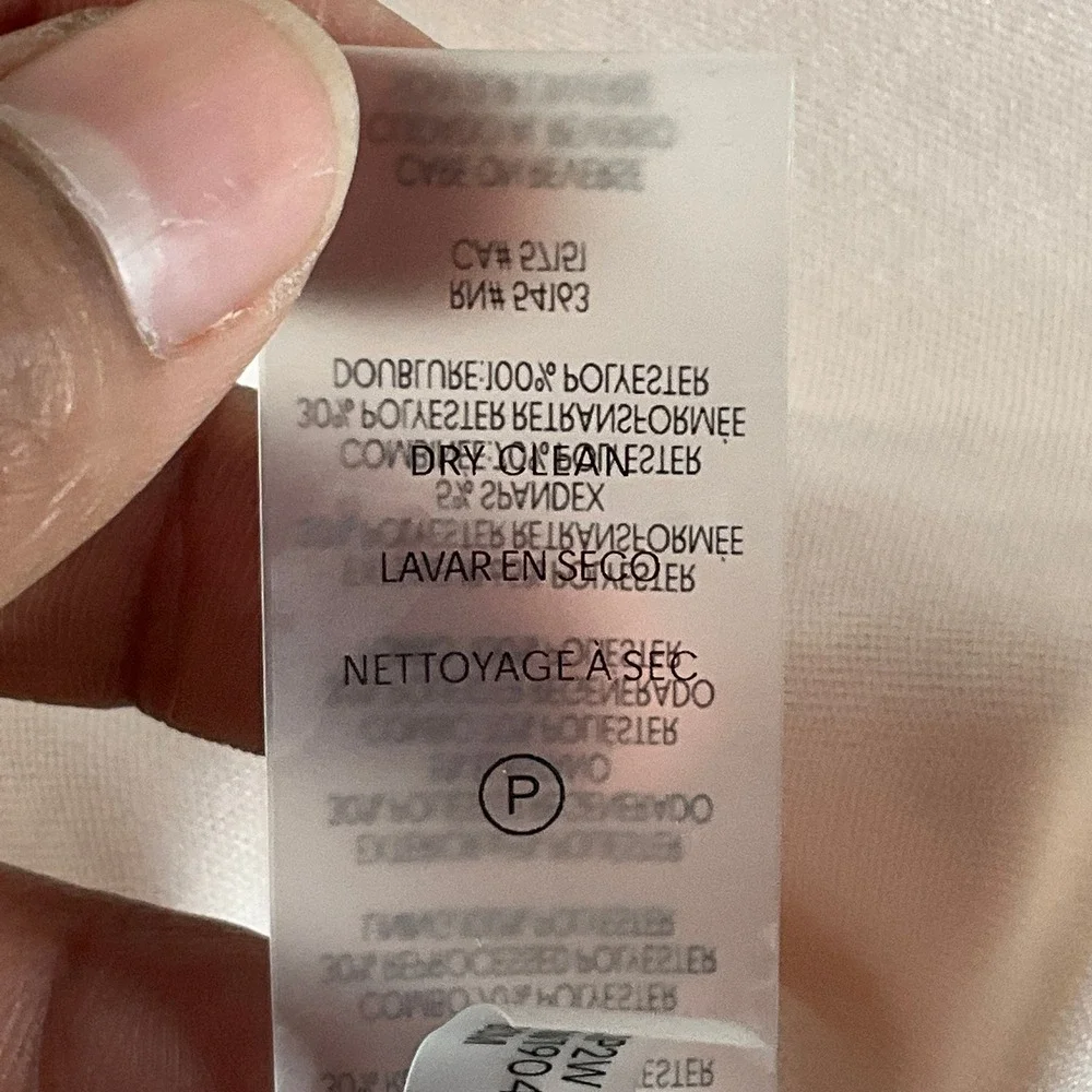 Calvin Klein Dress Women's Sz 16 Sheer Sleeve Mock Neck Bow‎ Blush Pink Formal - Picture 11 of 15